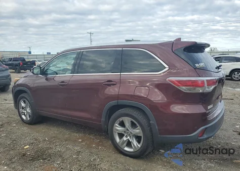 2016 Toyota Highlander Limited из США, поврежденный, VIN 5TDDKRFH0GS300576